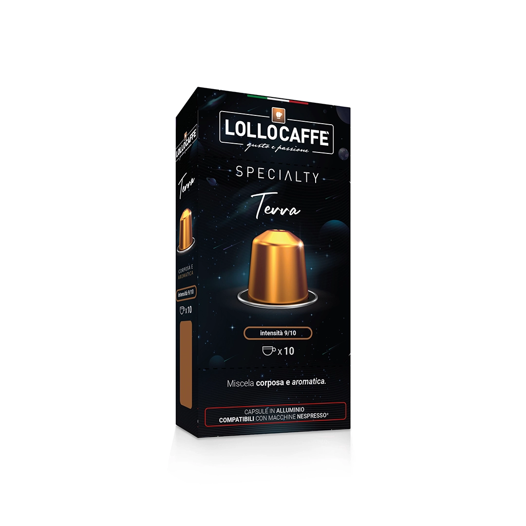 Capsule Lollo Caffè Specialty Terra compatibili Nespresso Alluminio (10)
