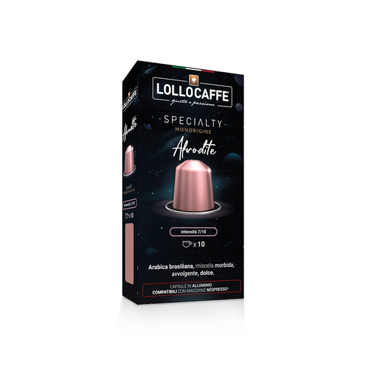 Capsule Lollo Caffè Specialty Afrodite compatibili Nespresso Alluminio (10)