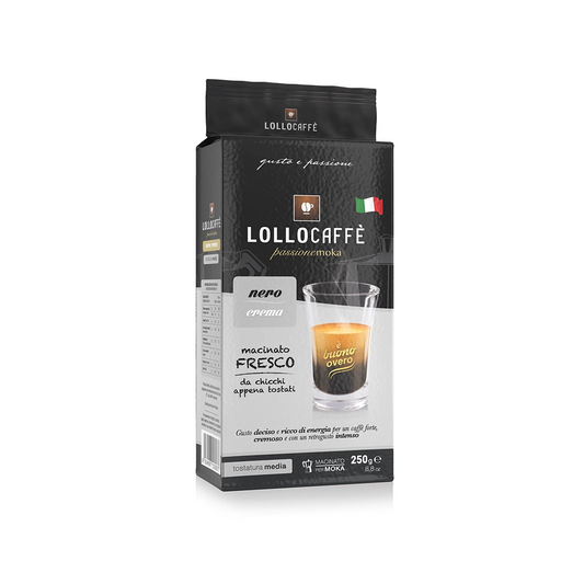 Lollo Caffè 1 Box Macinato Fresco Nera (250g)