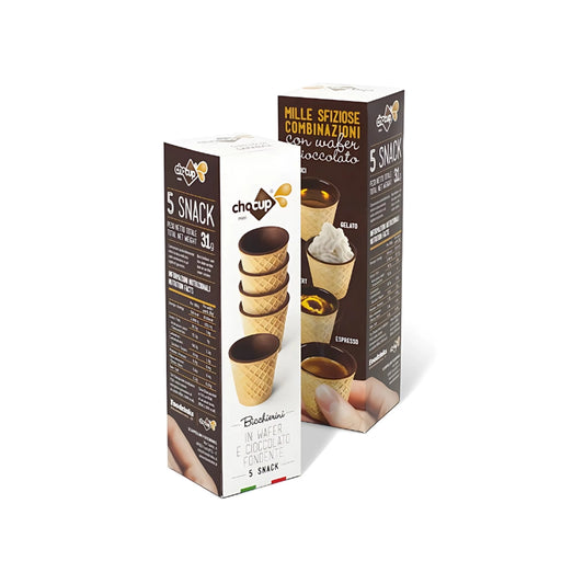 Chocup Bicchierini di Wafer e Cioccolato Fondente Mini (5)