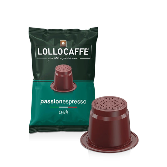 Capsule Compatibili Nespresso Lollo Dek Passione Espresso (100)
