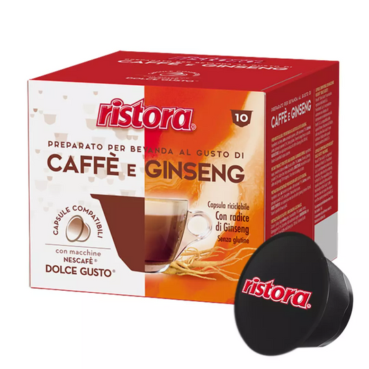 Capsule Compatibili Nescafè Dolce Gusto Caffè e Ginseng Ristora (10)