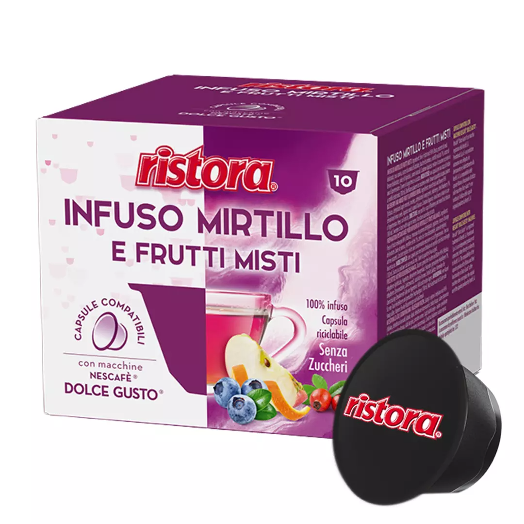 Capsule Compatibili Nescafè Dolce Gusto Mirtillo e Frutti Misti Ristora (10)