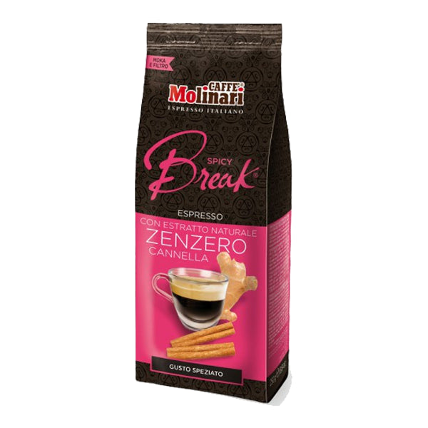 Bevanda Solubile Macinato per Moka Molinari Spicy Break Zenzero e Cannella 250
