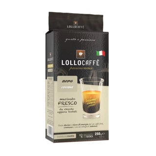 Lollo Caffè 1 Box Macinato Fresco Nera (250g)